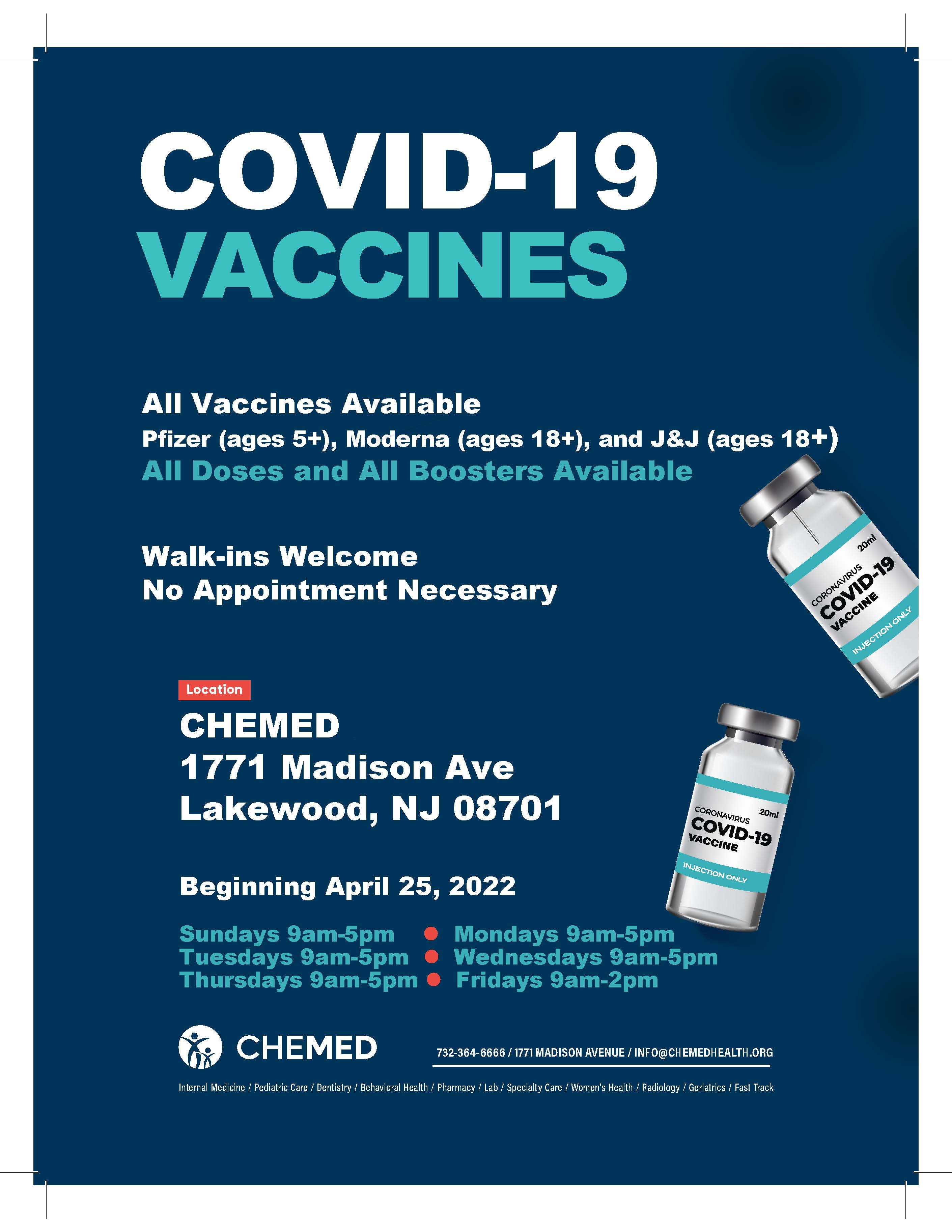 COVID VACCINE SCHEDULING INFORMATION