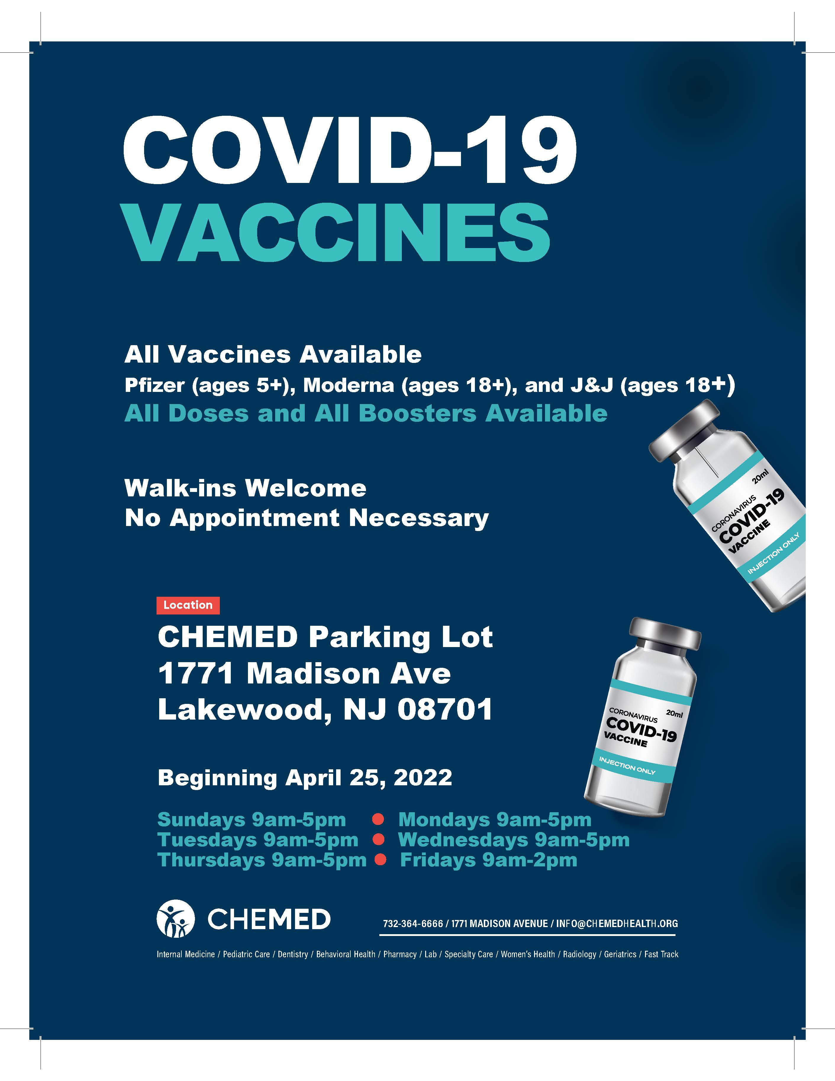 COVID VACCINE SCHEDULING INFORMATION